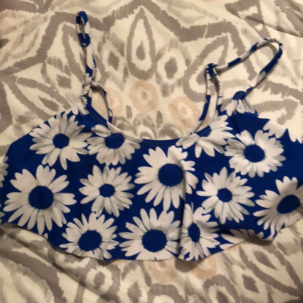 Flowers bikini top
